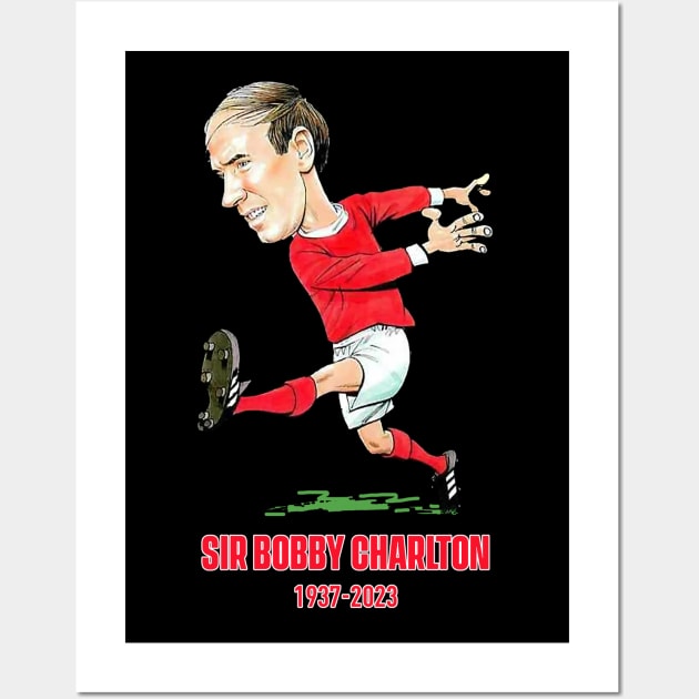 Sir Bobby Charlton Memorial Wall Art by WikiDikoShop